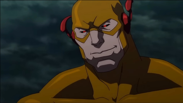 Reverse Flash looks down