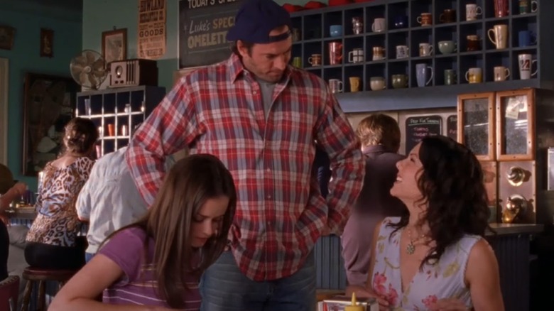 Rory and Lorelai at Luke's Diner