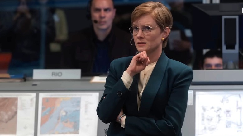 Margo standing in mission control 