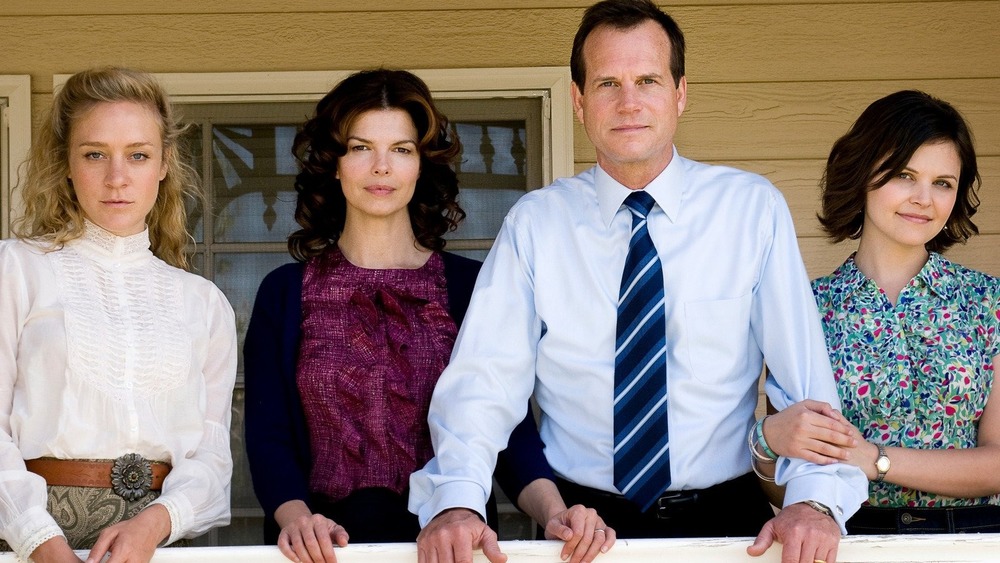 Barb, Nicki, Margie, and Bill on a porch together