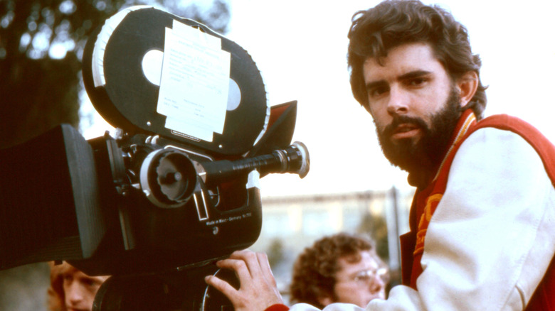 George Lucas behind camera in 1973