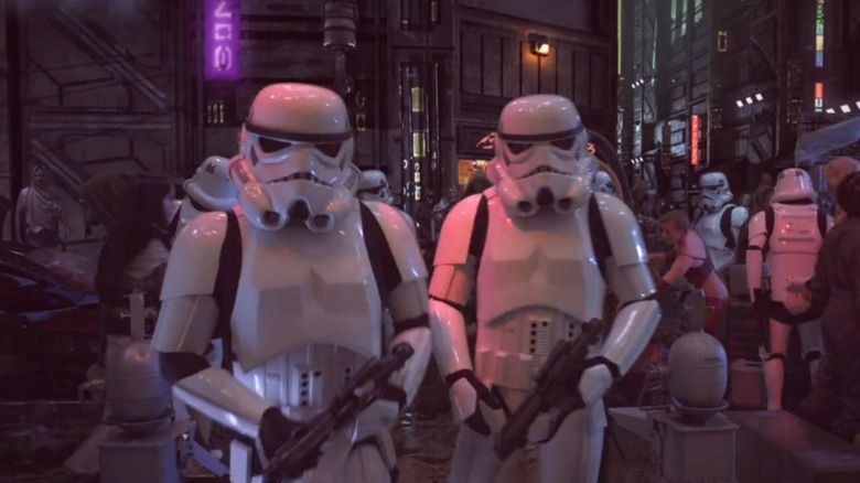 Stormtroopers walking Star Wars Underworld