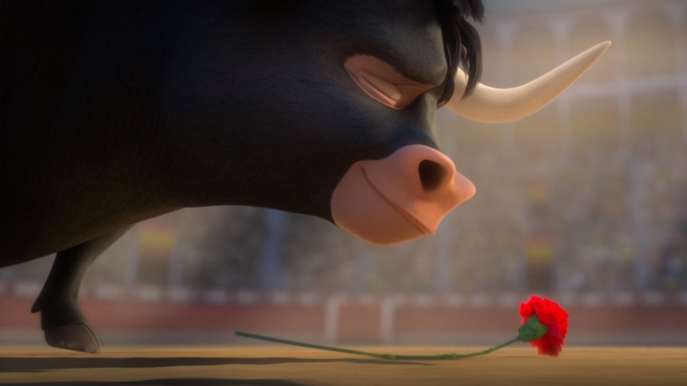 Ferdinand smelling flower