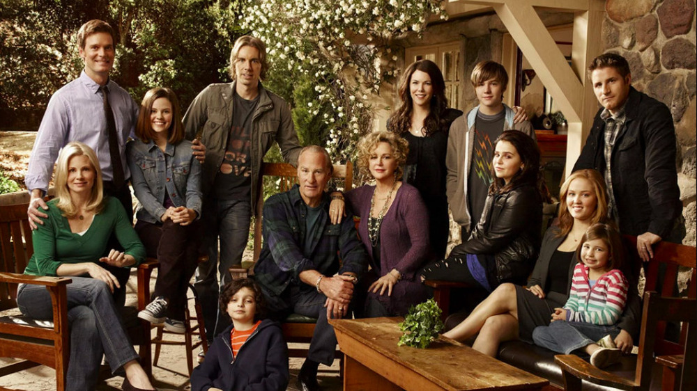 The cast of NBC's Parenthood outside the Braverman house