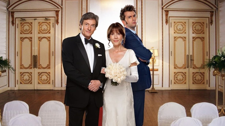 Nigel Havers, Elisabeth Sladen, and David Tennant in The Sarah Jane Adventures