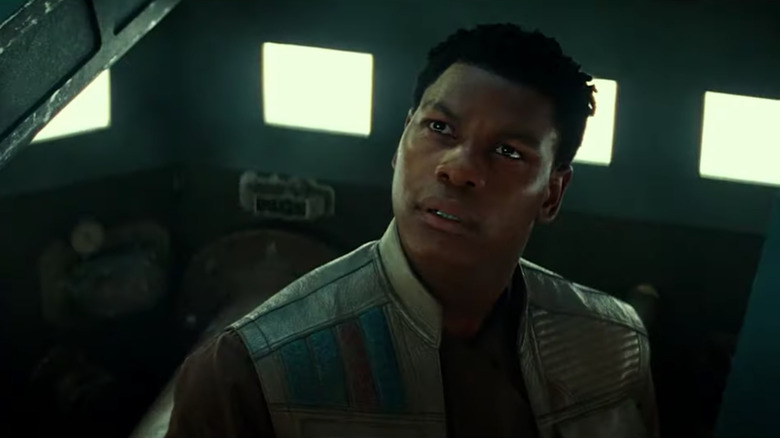 John Boyega looking concerned