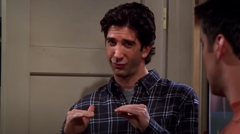 Ross does the keep it down gesture