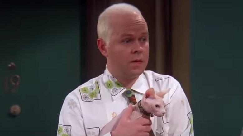 Gunther holds hairless cat