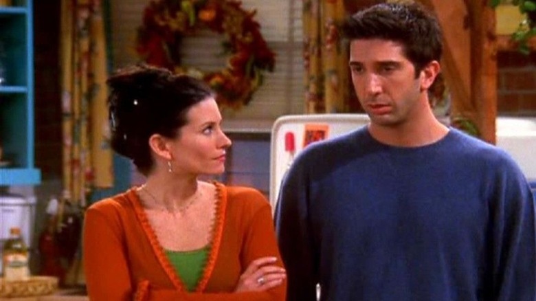 Ross and Monica Geller talking