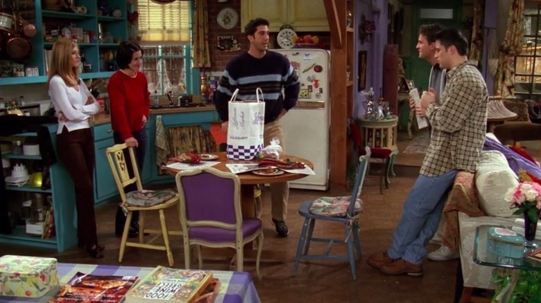 Joey and Chandler guess Rachel's items 