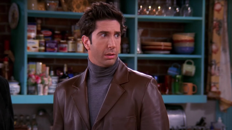 Ross Geller scared face Friends