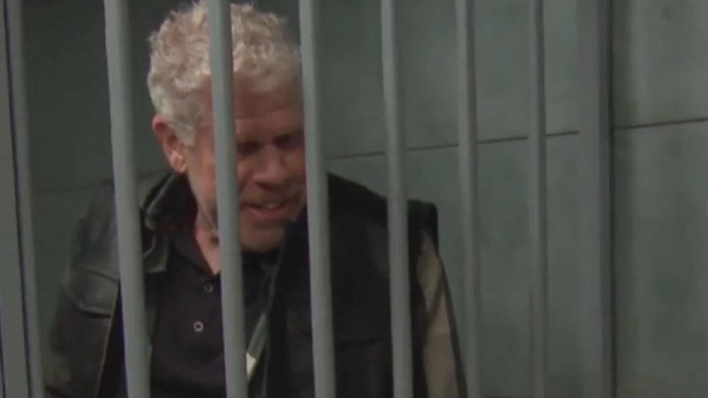 Ron Perlman behind bars on Reno 911!