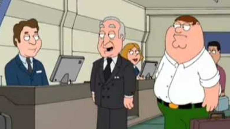 Robert Loggia at the airport in Family Guy