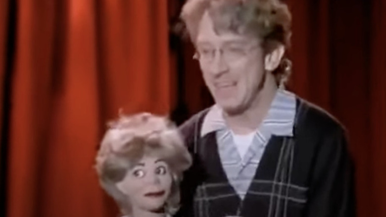 Andy Dick and dummy on NewsRadio  "Stupid Holiday Charity Talent Show"