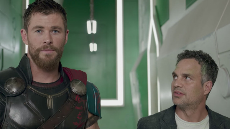 Thor and Banner look