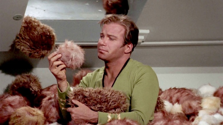 Captain Kirk buried in tribbles