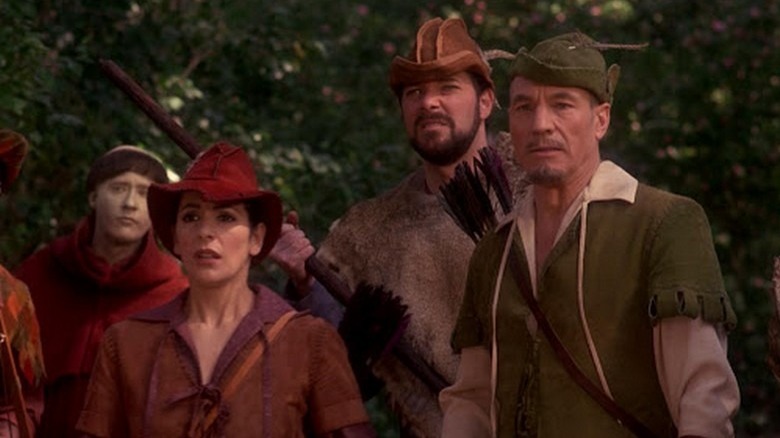 The crew in merry men garb