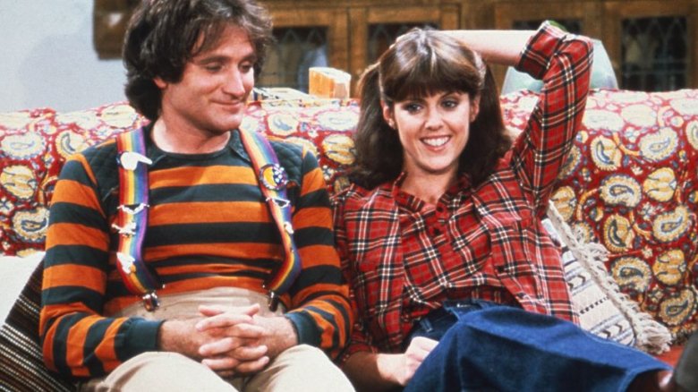 Robin Williams and Pam Dawber in Mork & Mindy