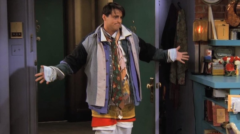 Joey Tribbiani wearing lots of clothes