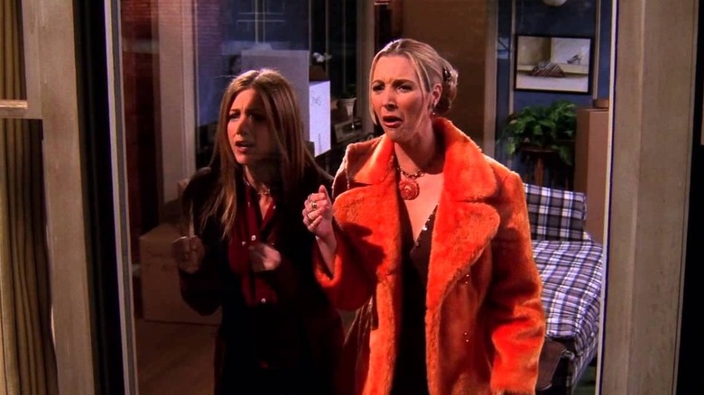 Phoebe and Rachel look disgusted