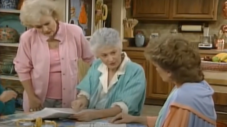 Golden Girls at kitchen table