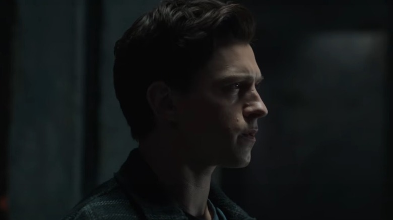 Tom Holland as Peter Parker in profile