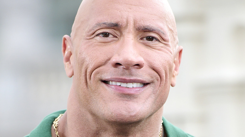 Dwayne Johnson smiling