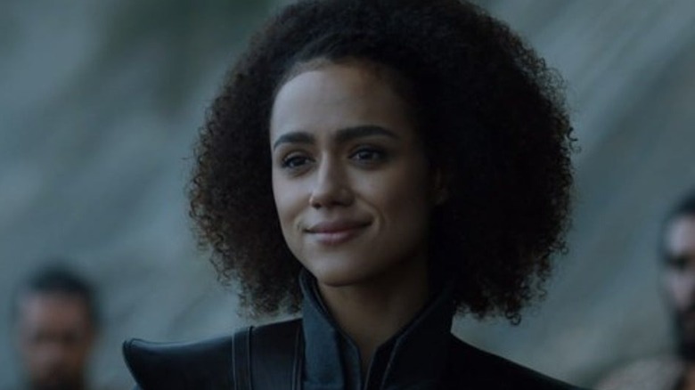 Missandei smiling outdoors