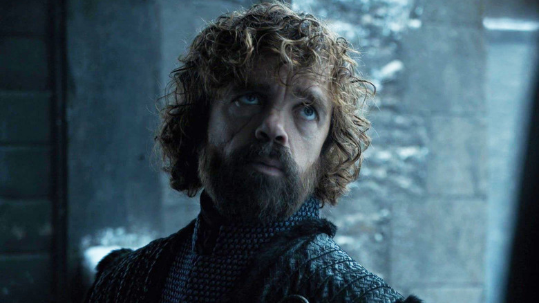 Tyrion Lannister wearing fur