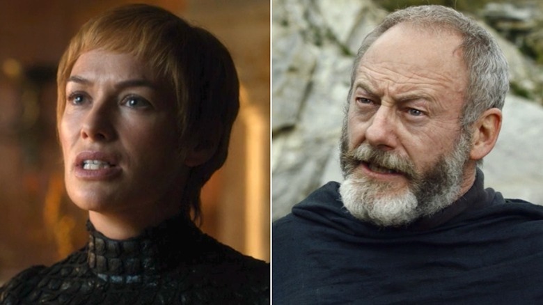 Game of Thrones Cersei and Davos talking