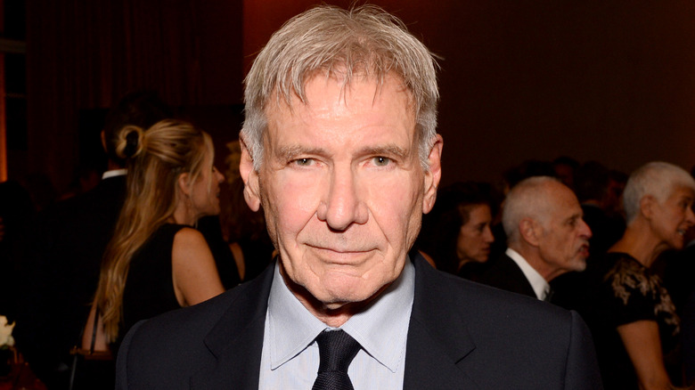 Harrison Ford in black suit