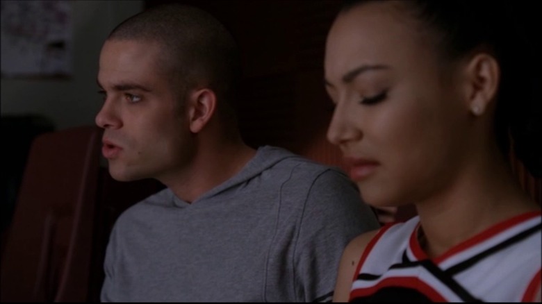 Santana and Puck talking