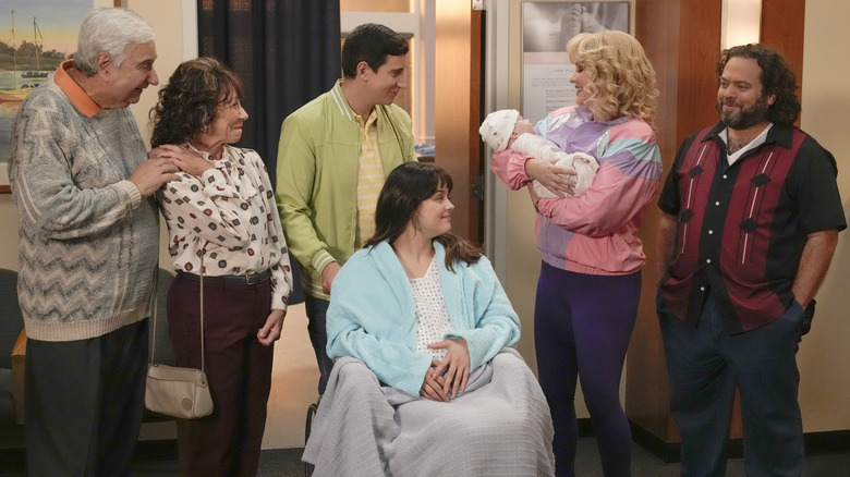 The Goldbergs gathered together after Erica gave birth