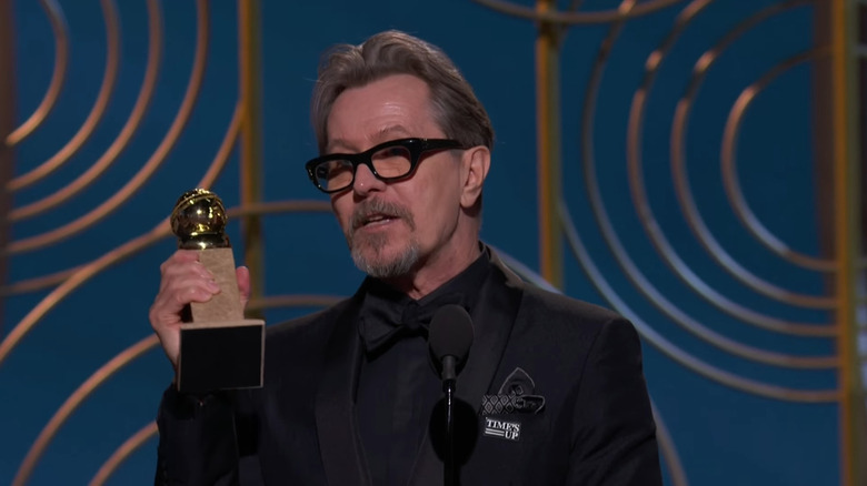 Gary Oldman winning Golden Globe 