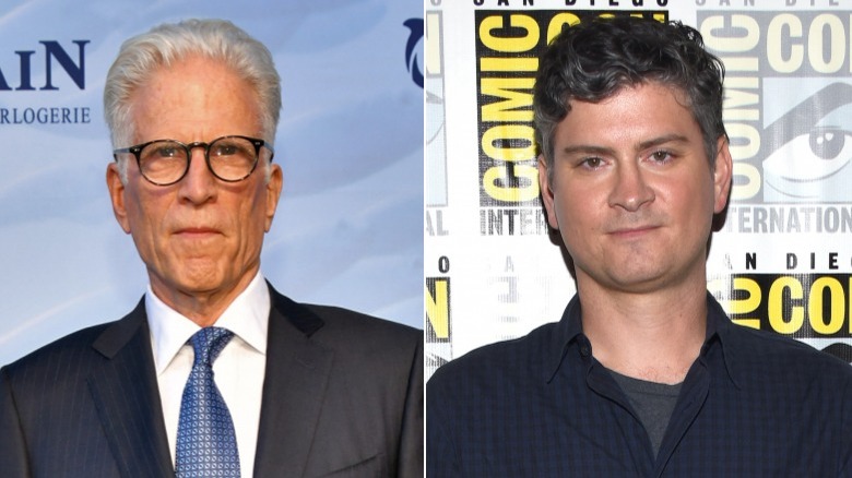 Ted Danson and Mike Schur looking straight ahead