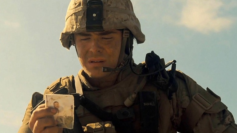 Efron as soldier in The Lucky One