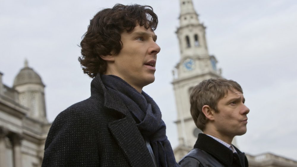 Benedict Cumberbatch and Martin Freeman in Sherlock