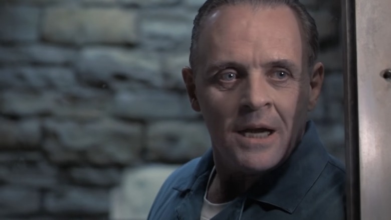 Hannibal Lecter speaking in close-up