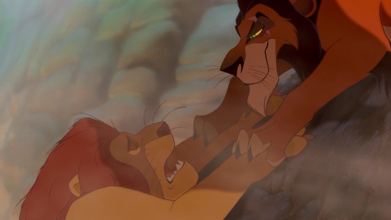 Mufasa and Scar in The Lion King