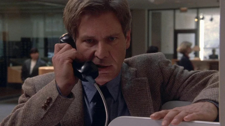 Harrison Ford on phone