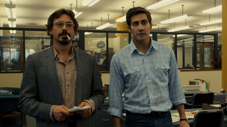 Robert Graysmith and Paul Avery standing