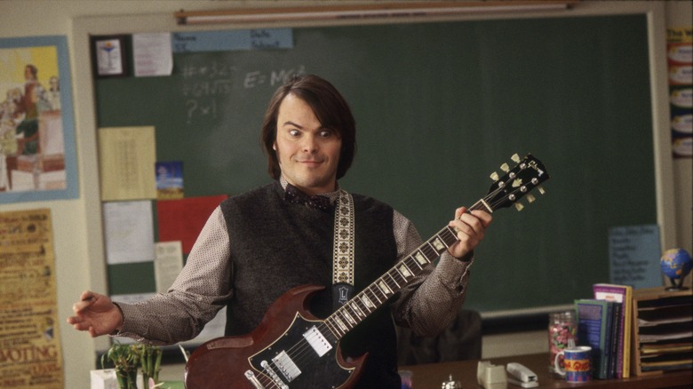 Jack Black teaches guitar