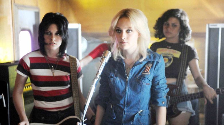 The Runaways rehearsing