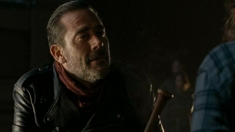 Negan holds a bat