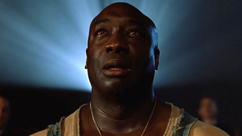 John Coffey watching a film in The Green Mile 