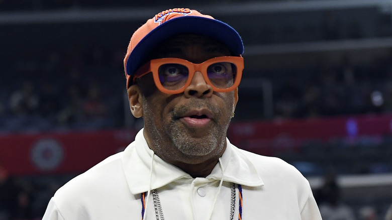 Spike Lee looking impatient 