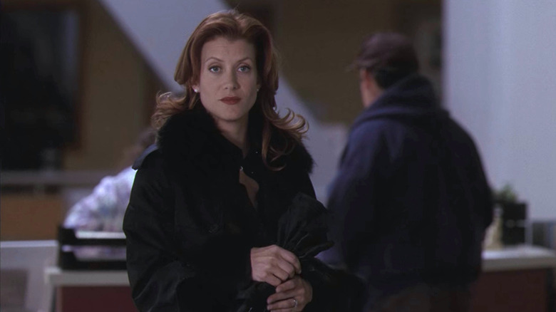 Addison Montgomery wearing black coat