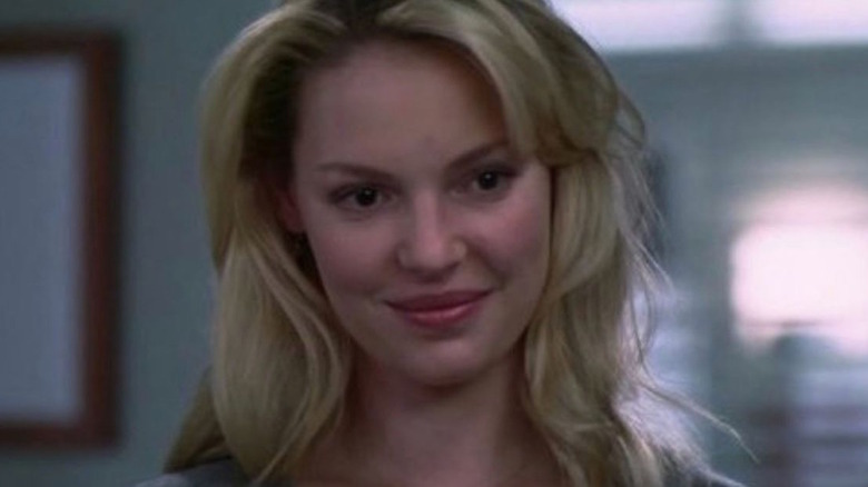 Izzie smiling at someone