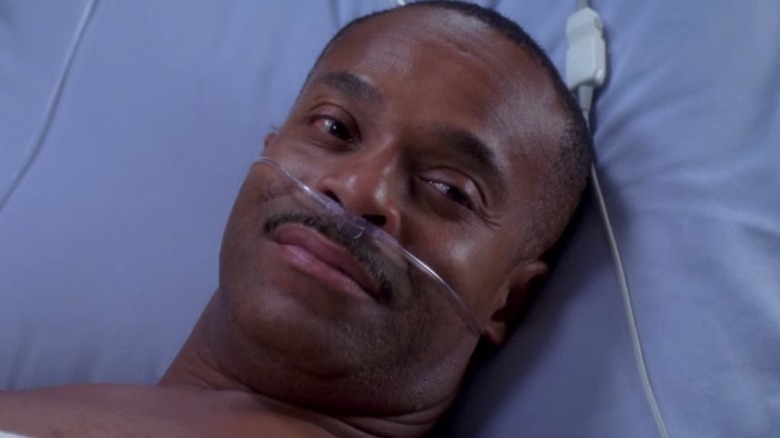 Rocky Carroll as a patient on Grey's Anatomy 