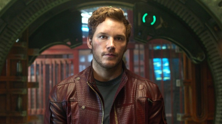 Star Lord stares ahead